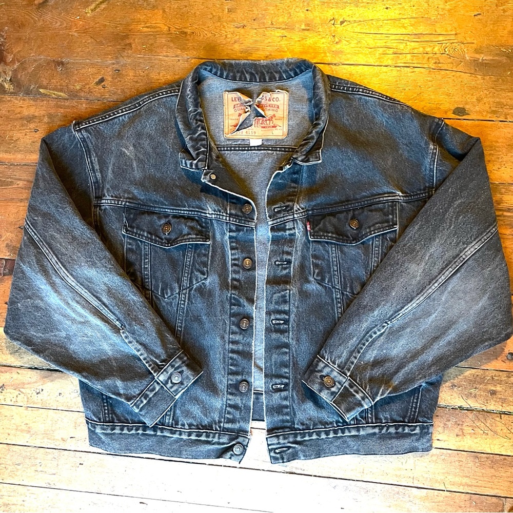 Vintage Levi’s jacket, black wash size large